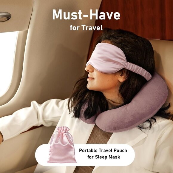 100% Pure Silk Sleep Mask, Total Light Blocking Eye Mask - Picture 6 of 6